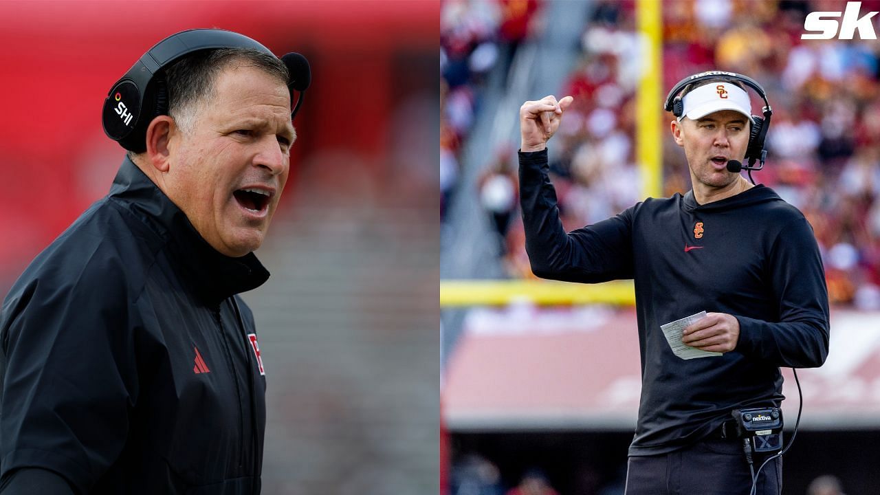 Greg Schiano and Lincoln Riley. Source: GETTY