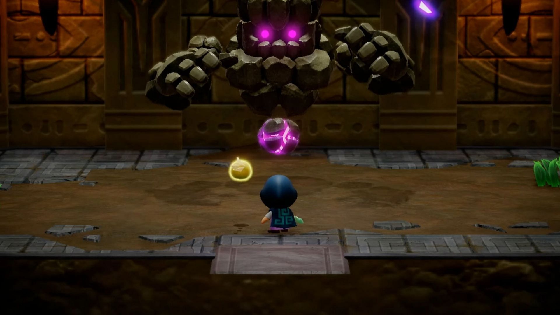 Attack the glowing orbs to defeat the final boss (Image via Nintendo)