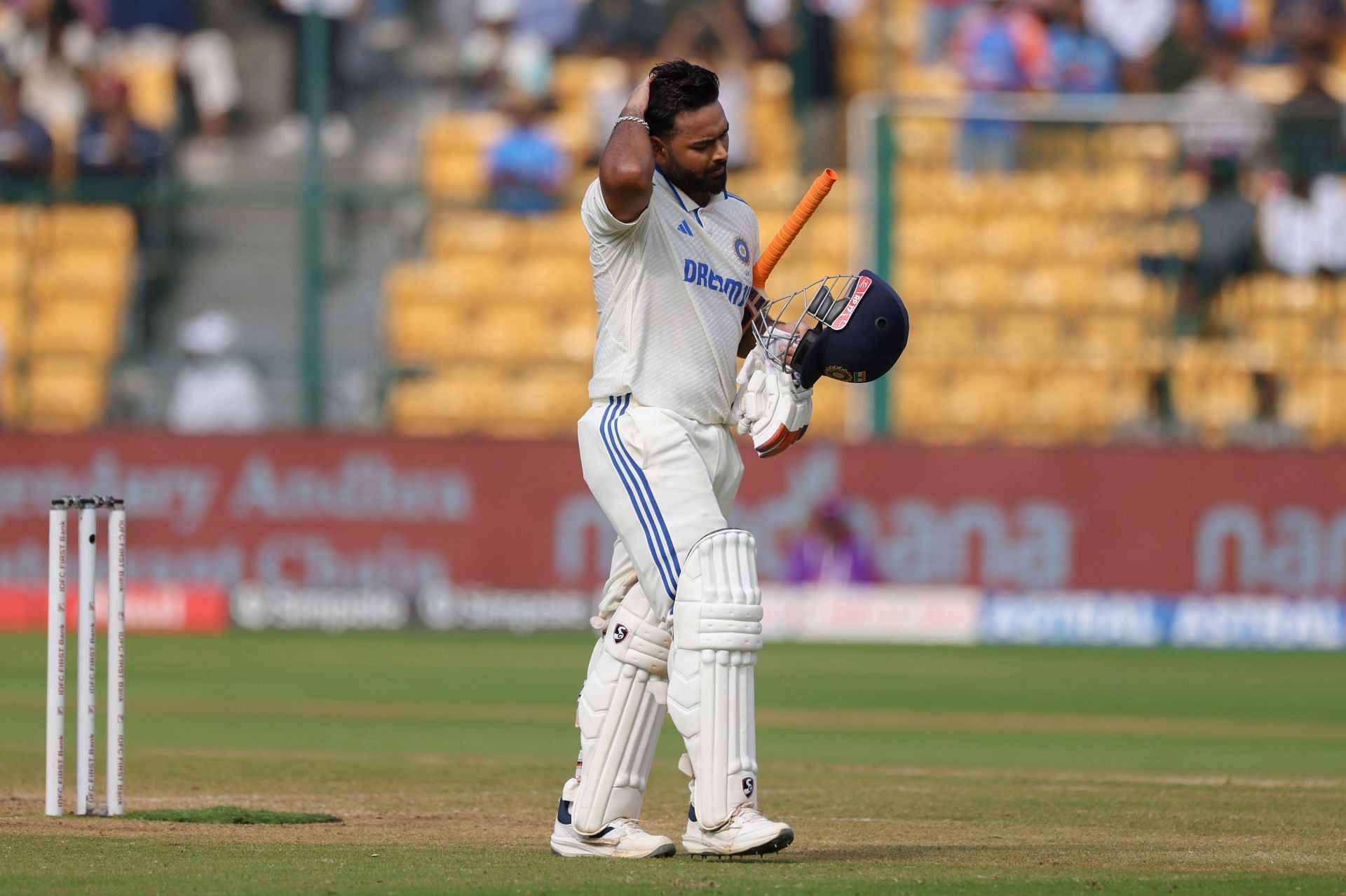 Rishabh Pant walks back after being dismissed on 99 (File image by Getty)