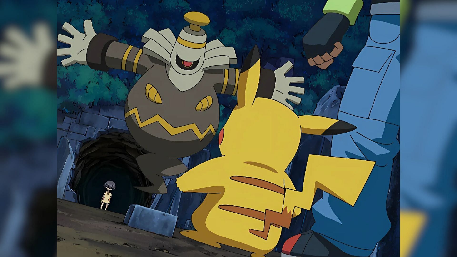 Dusknoir as seen in the anime episode (Image via The Pokemon Company)