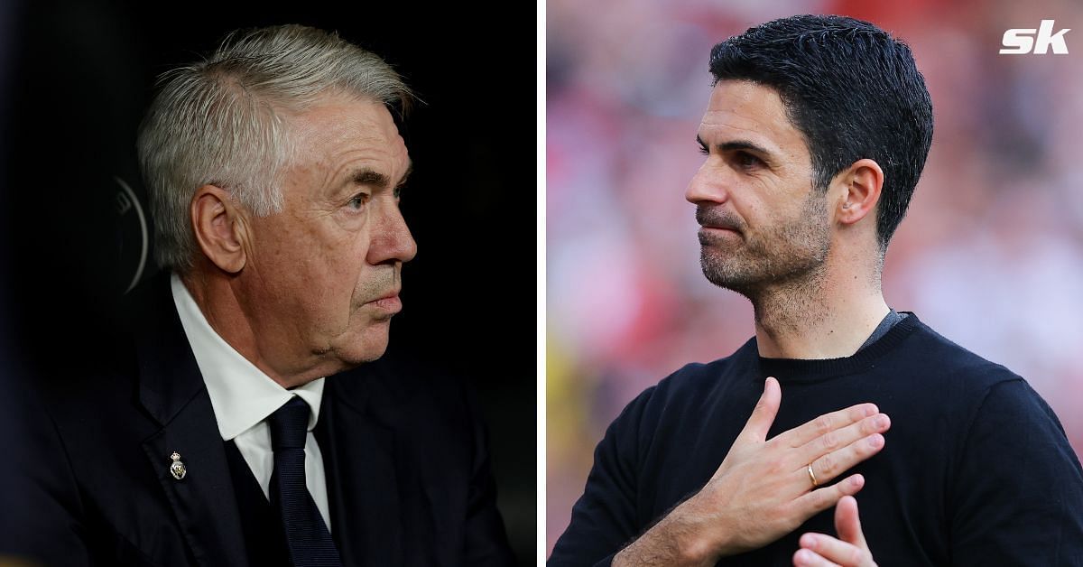 Carlo Ancelotti and Mikel Arteta