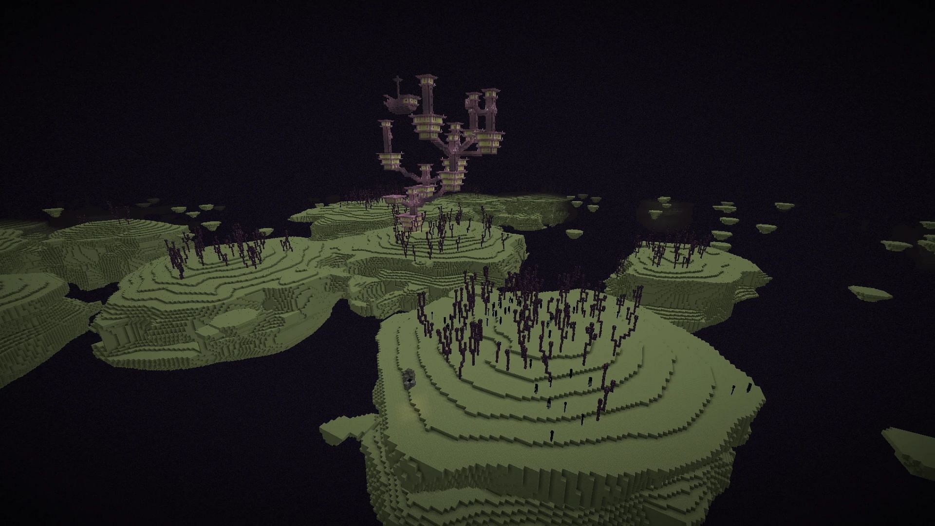 The End dimension in Minecraft (Image via Mojang Studios)