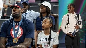 WATCH: LeBron James' son Bryce James happy for 10 YO sibling Zhuri's birthday shoutout