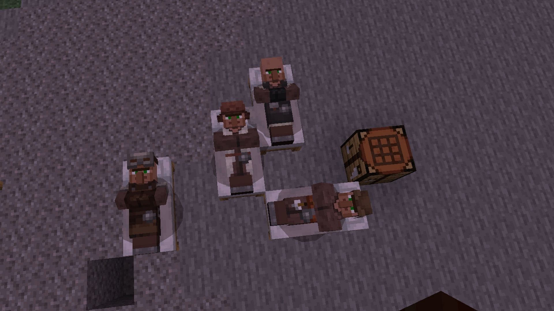 Beds are important for villagers in Minecraft (Image via Mojang Studios)