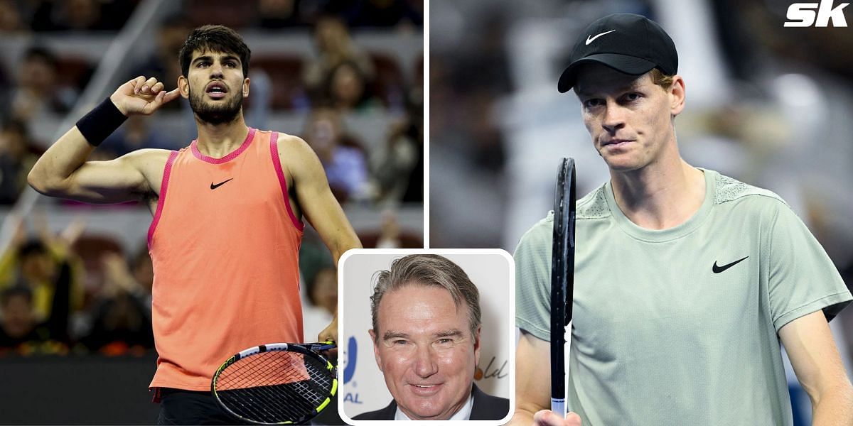 Jimmy Connors has spoken up about the rise of Carlos Alcaraz and Jannik Sinner [Carlos Alcaraz (L), Jannik Sinner (R), Jimmy Connors (bottom center), Sources: Getty]