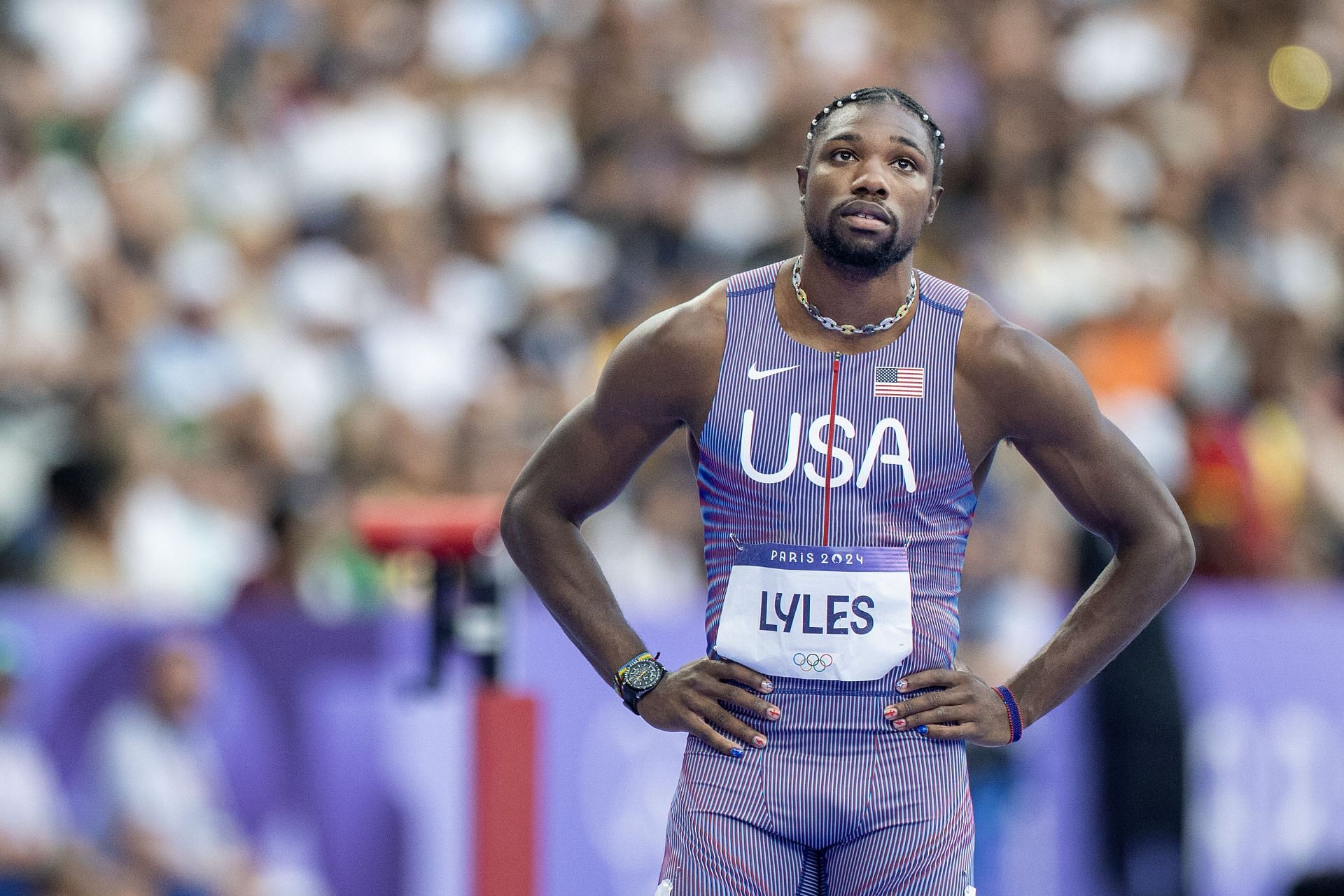 Noah Lyles at the Olympic Games Paris 2024 (Source: Getty)