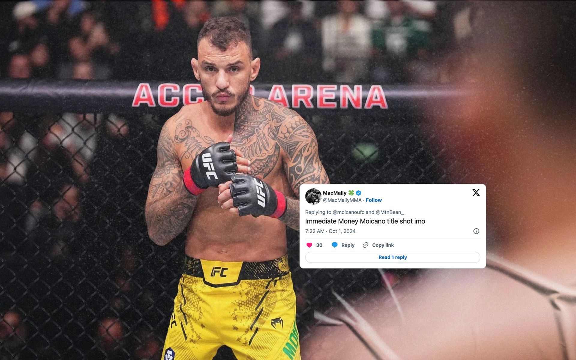 Fans react to Renato Moicano