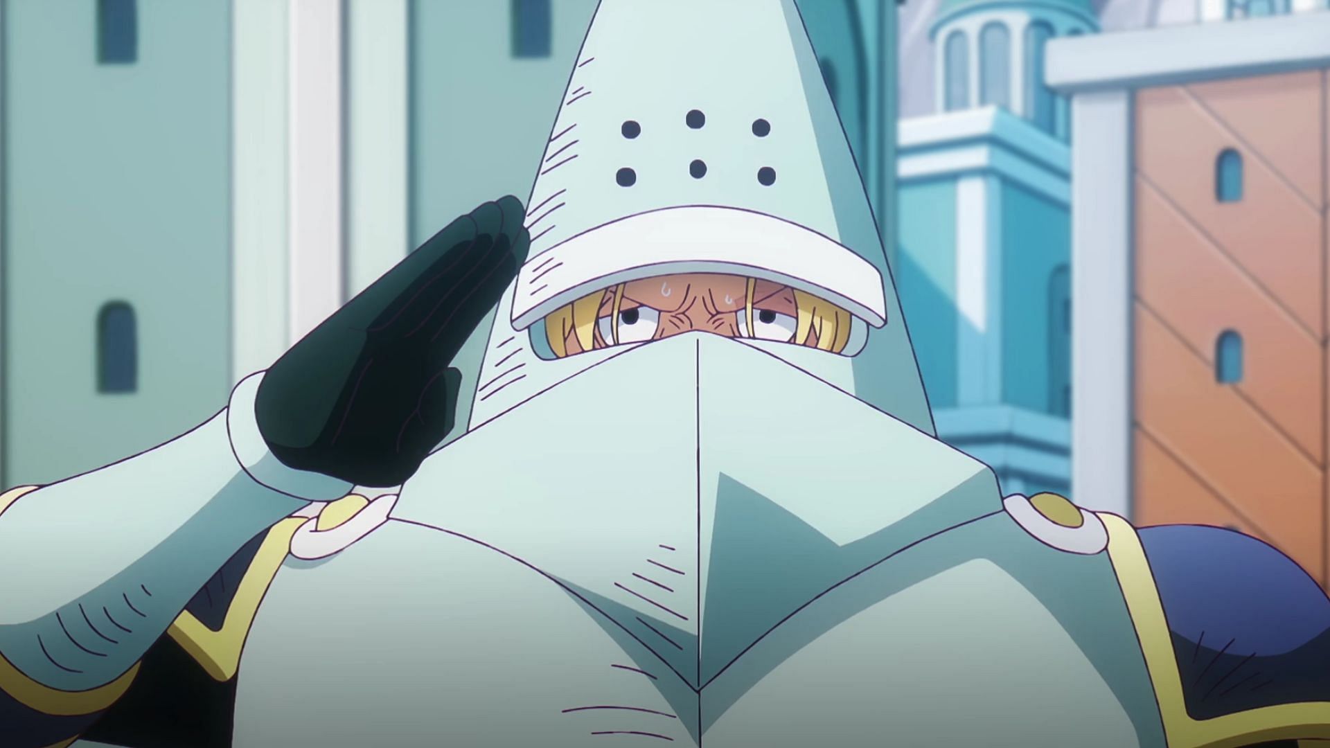 Sabo disguised as a guard in One Piece (Image via Toei)