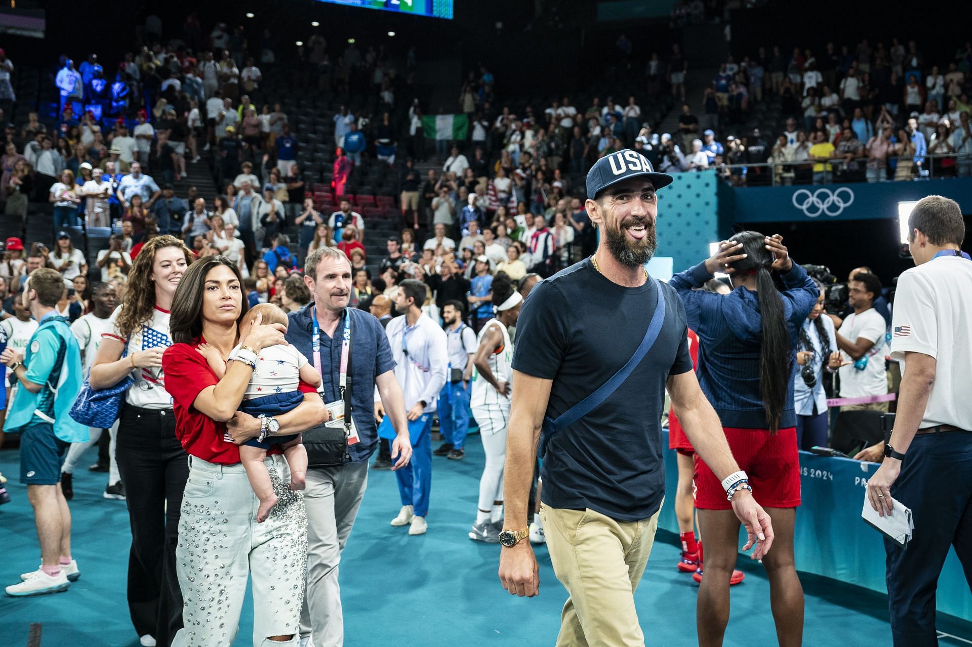 2024 Summer Olympics in Paris France - Michael Phelps and wife Nicole Phelps in attendance (Source: Getty)