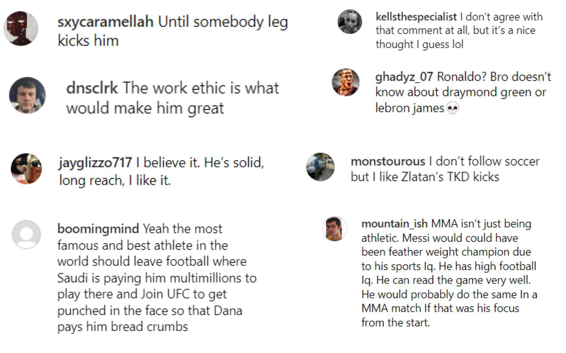 Fan Reactions [Images courtesy: ESPN MMA on Instagram]