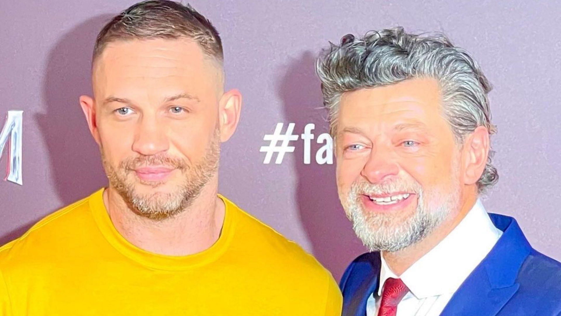 Andy Serkis seen with Tom Hardy in 2021 (Image via Instagram/@andyserkis)