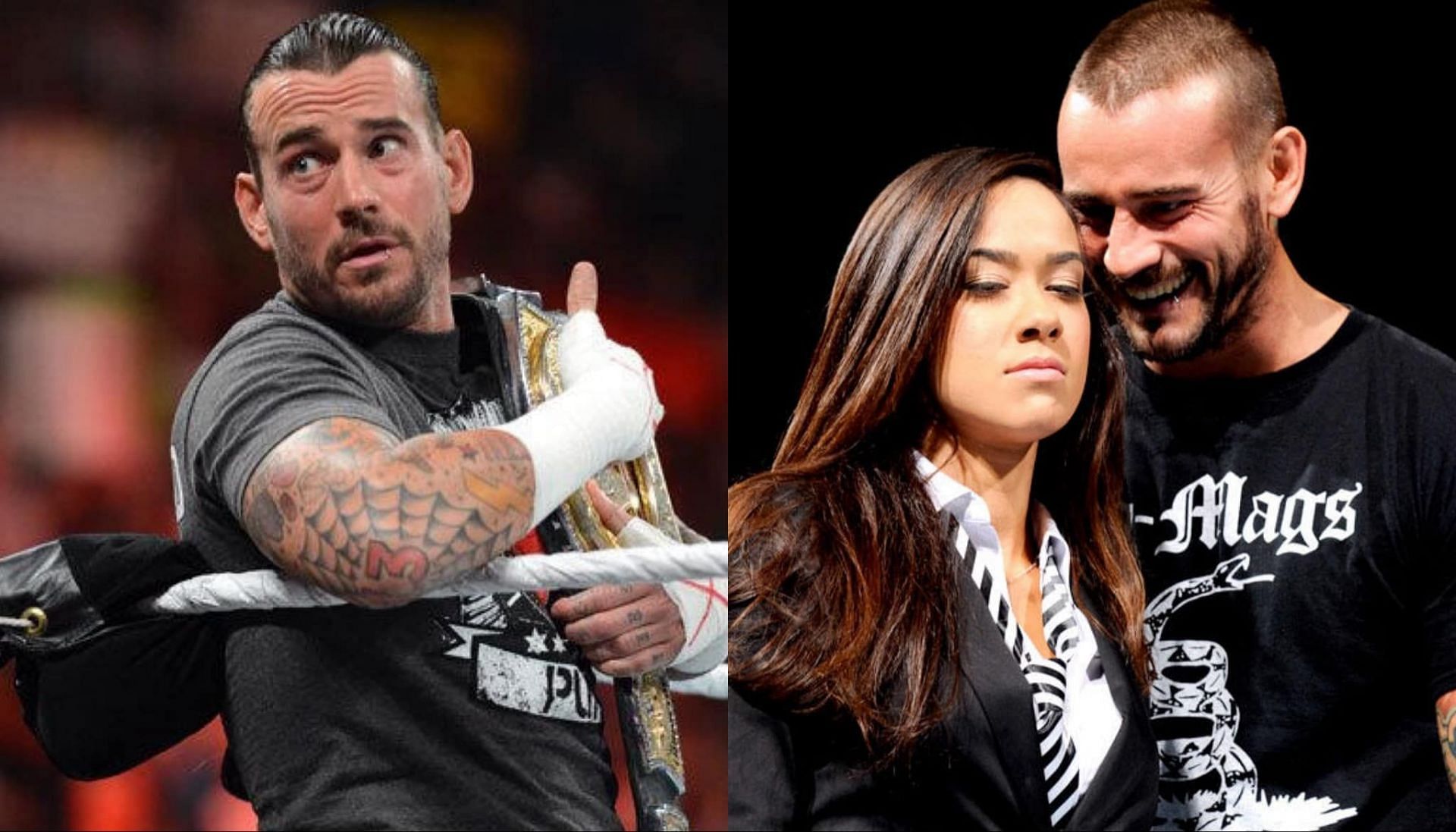 CM Punk and his wife AJ Lee (Photo credit: WWE.com)