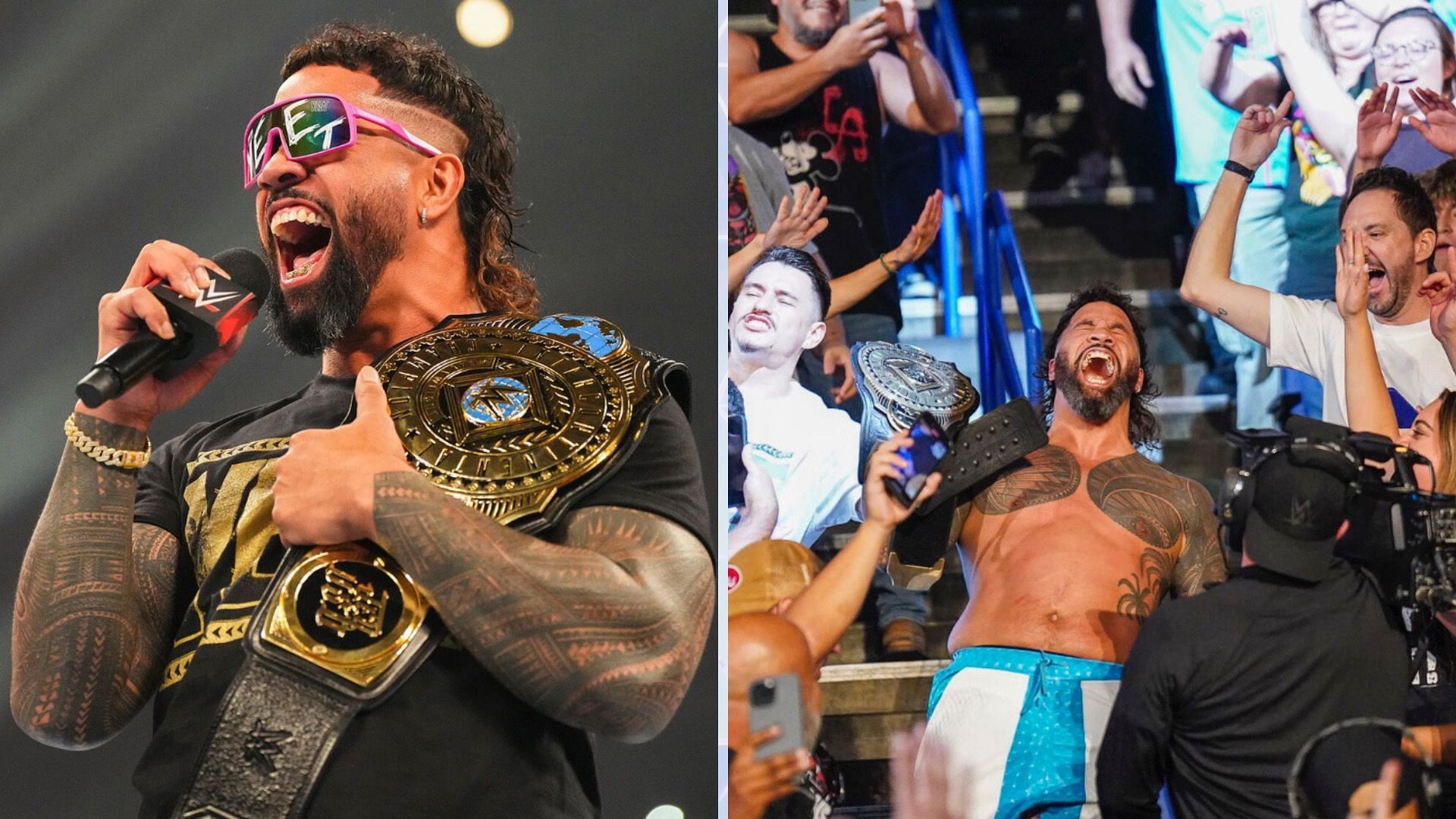 Jey Uso defeated Bron Breakker to win the Intercontinental Champion [Image Credits: WWE.com]