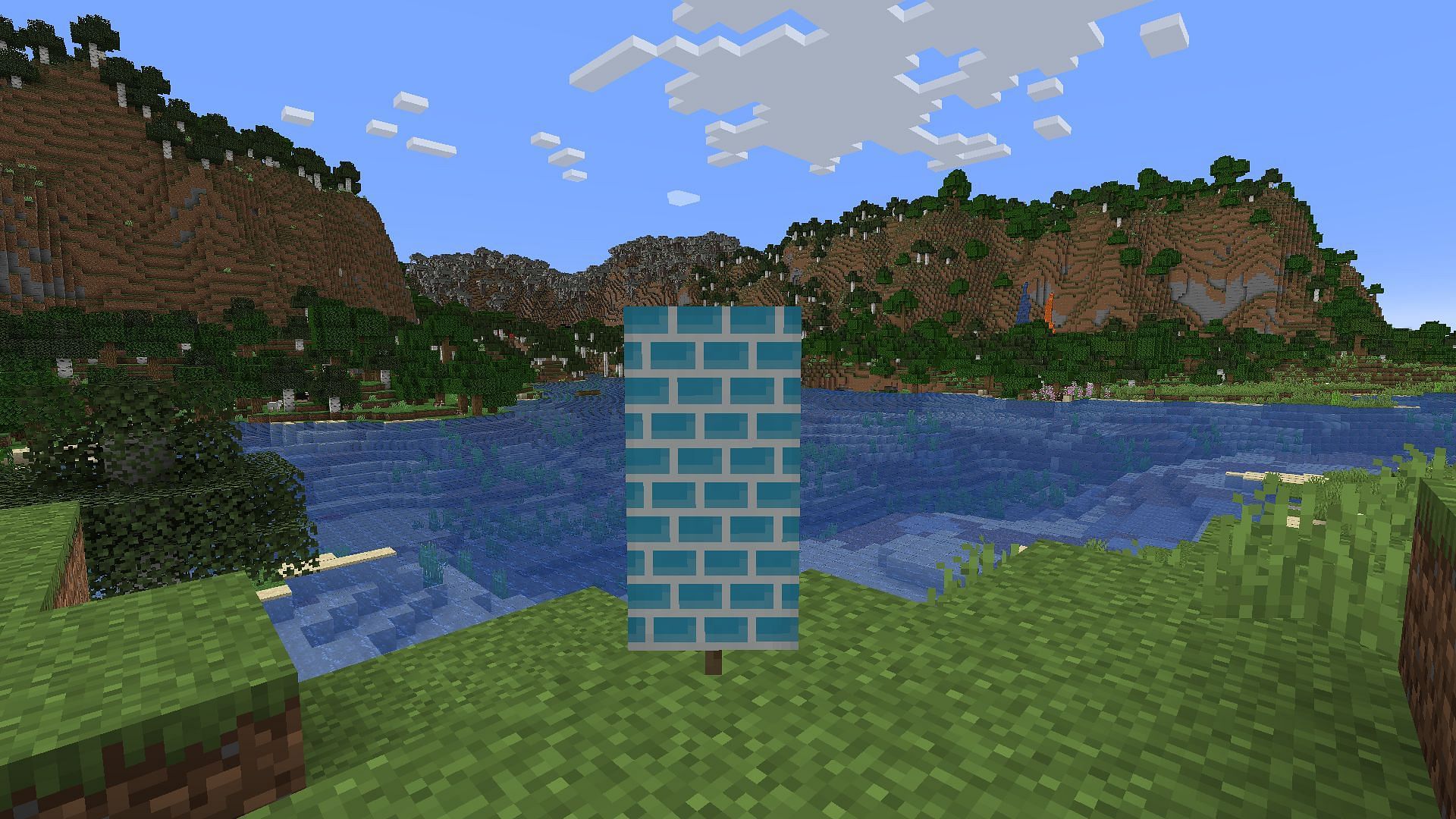 This is one of the most interesting banner patterns in Minecraft. (Image via Mojang Studios)