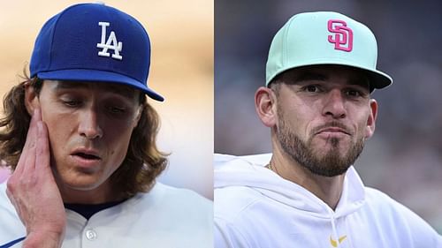 MLB players Tyler Glasnow (L) and Joe Musgrove (R) (Images from - Getty)