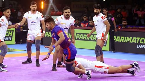 Naveen Kumar is among the best raiders in the league at present. (Image Credits: PKL)