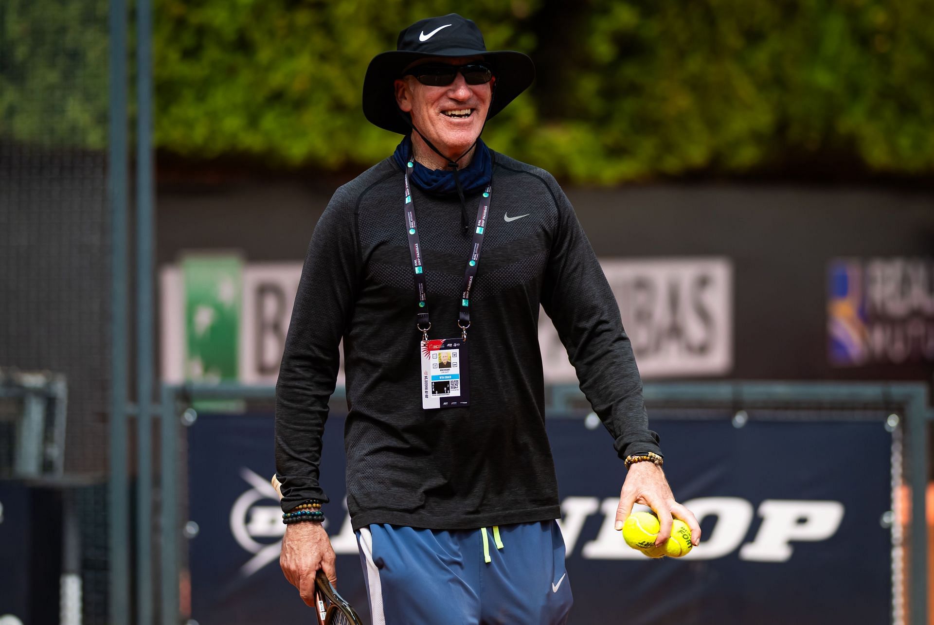 Brad Gilbert at the Italian Open 2024. (Photo: Getty)