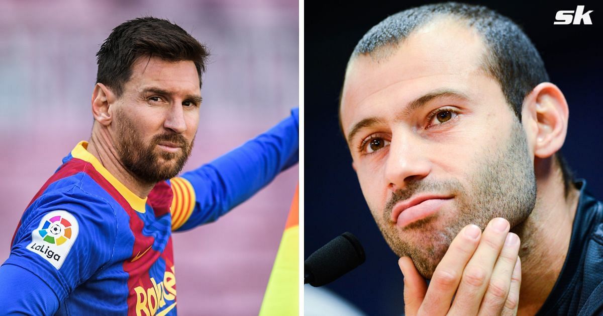 Lionel Messi (left) and Javier Mascherano 