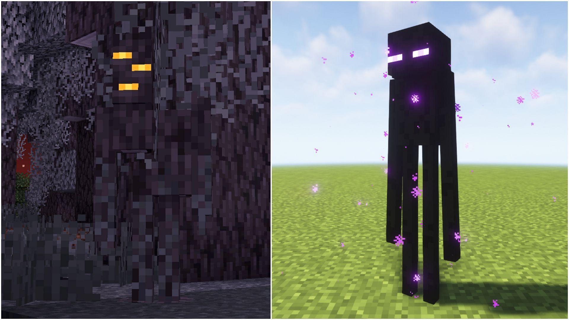 Creaking and Enderman have unique but completely opposite mechanics (Image via Mojang Studios)