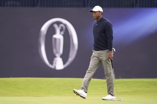 Tiger Woods during The 152nd Open [Image via Getty]