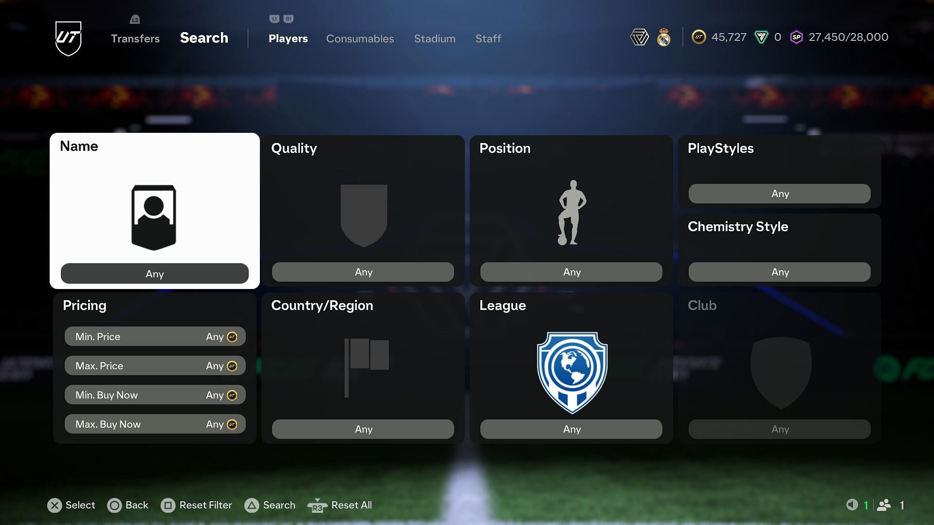 EA FC Transfer market (Image via EA Sports)