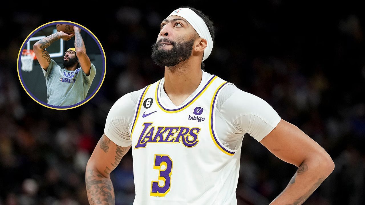 Lakers fans roast Anthony Davis for missing a row of 3s during practice (Source: NBA.com, Lakers X)