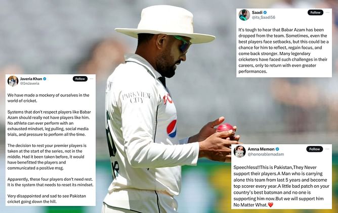 "Stadiums are going to be empty again" - Social media reacts to Babar Azam's exclusion from Pakistan's squad for 2nd and 3rd Tests against England