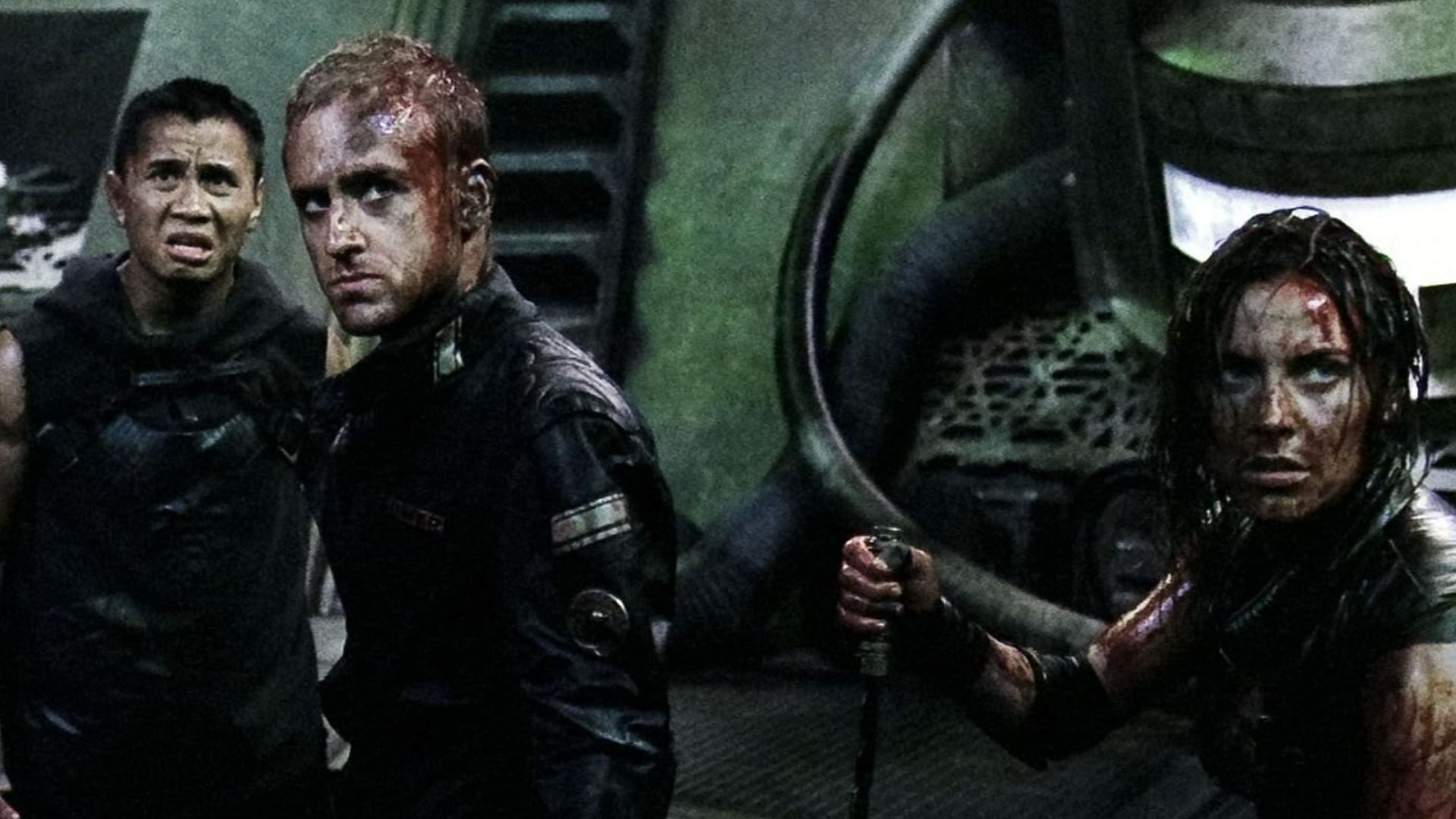 Dennis Quaid in Pandorum (2009) (a still from the movie via StudioCanal)