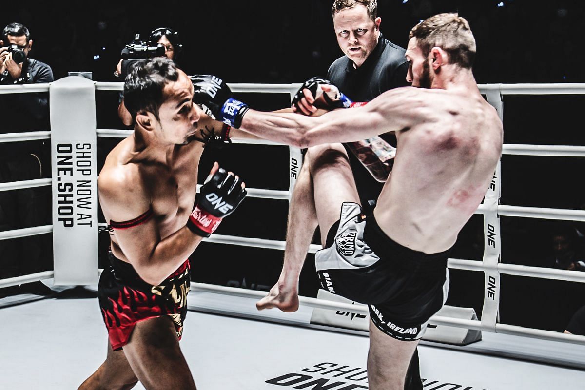 Sam-A knocked out Ryan Sheehan in March 2023. [Photo via: ONE Championship]