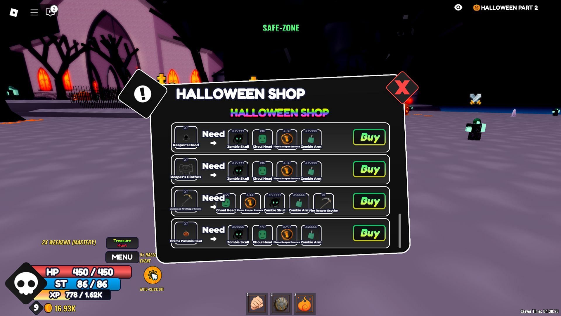 There are new items in the Halloween Shop (Image via Roblox)