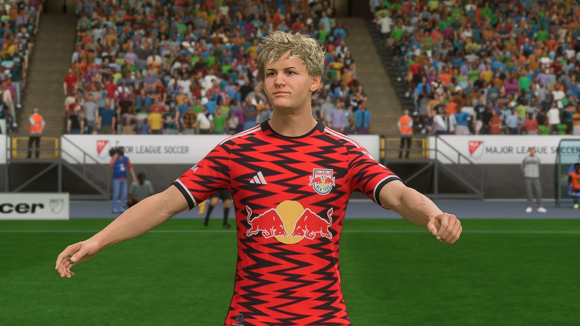 NY Red Bulls&#039; Home kit in FC 25 (Image via EA)