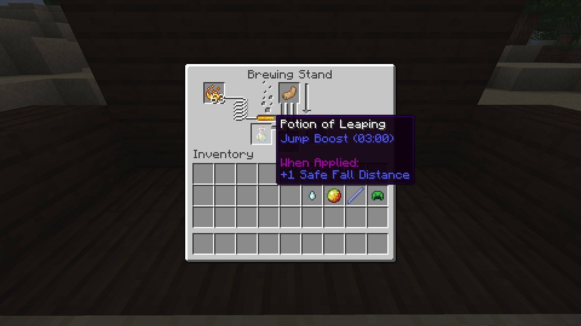 The Potion of Leaping requires rabbit foot (Image via Mojang Studios)