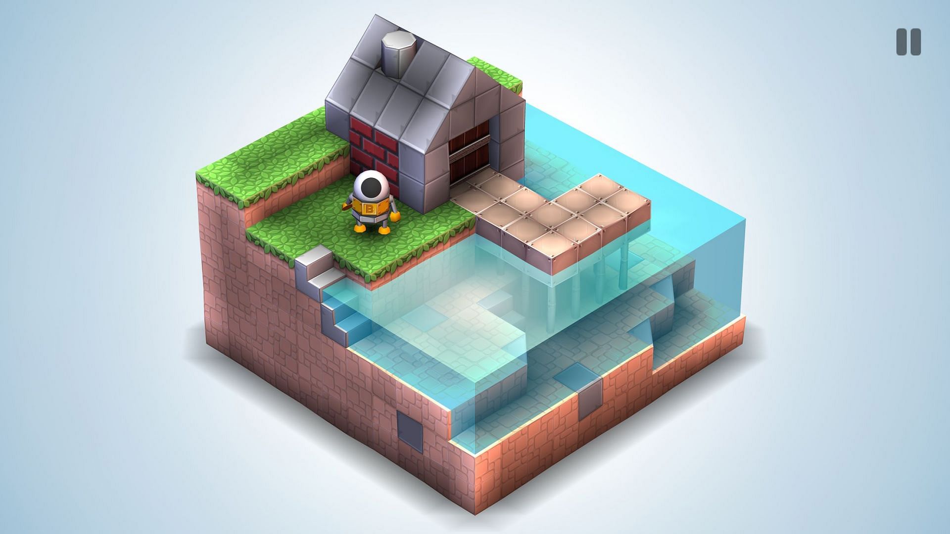 It uses an isometric view (Image via Fancade)