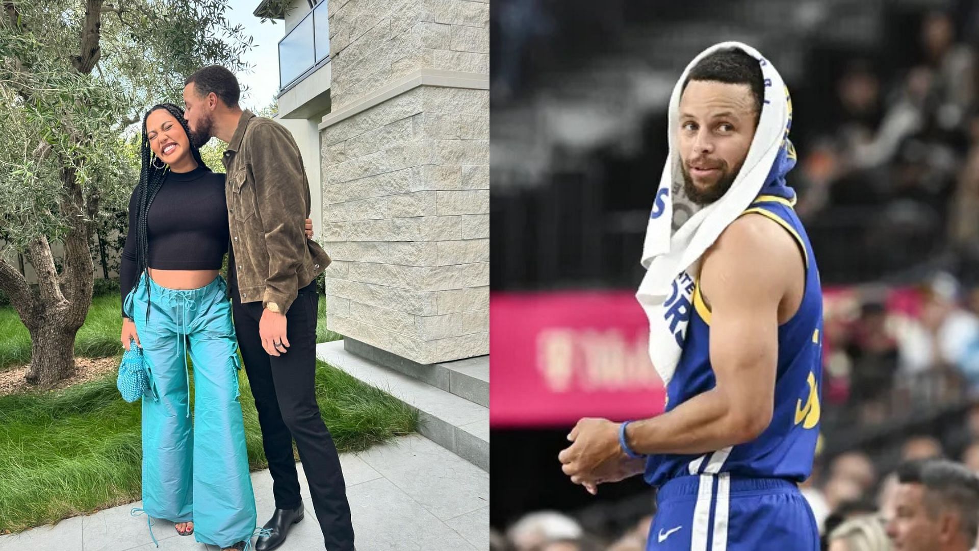 Golden State Warriors guard Steph Curry and his wife Ayesha Curry. Photo Credits: Imagn, Ayesha Curry&#039;s IG account