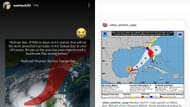 Samantha Tucker posted graphics that show the intensity of Hurricane Milton
