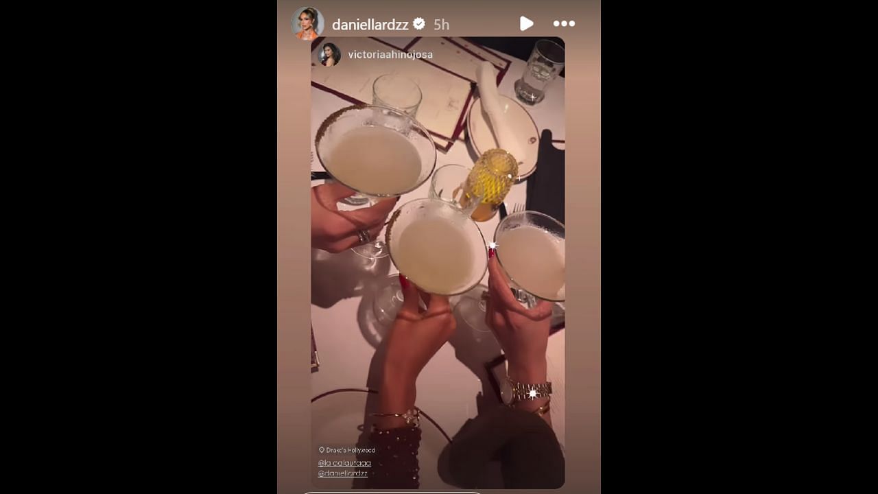 Screenshot of Daniella Rodriguez&#039;s story (Image from - Instagram.com/@daniellardzz IG Stories)