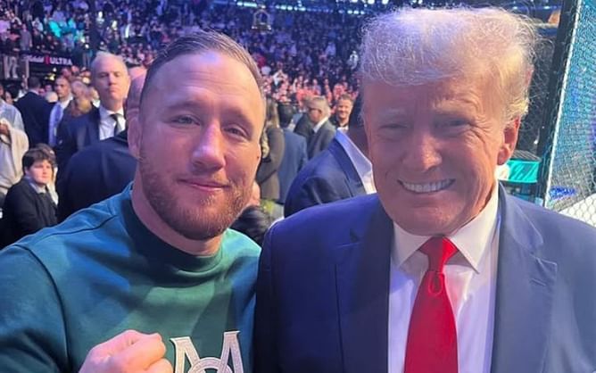 Justin Gaethje exclaims after casting his vote for Donald Trump: "Proud to be an American since the day I was born"