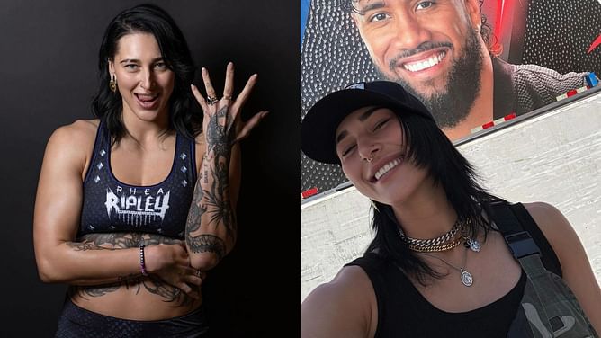 Rhea Ripley playfully taunts Jey Uso ahead of WWE RAW