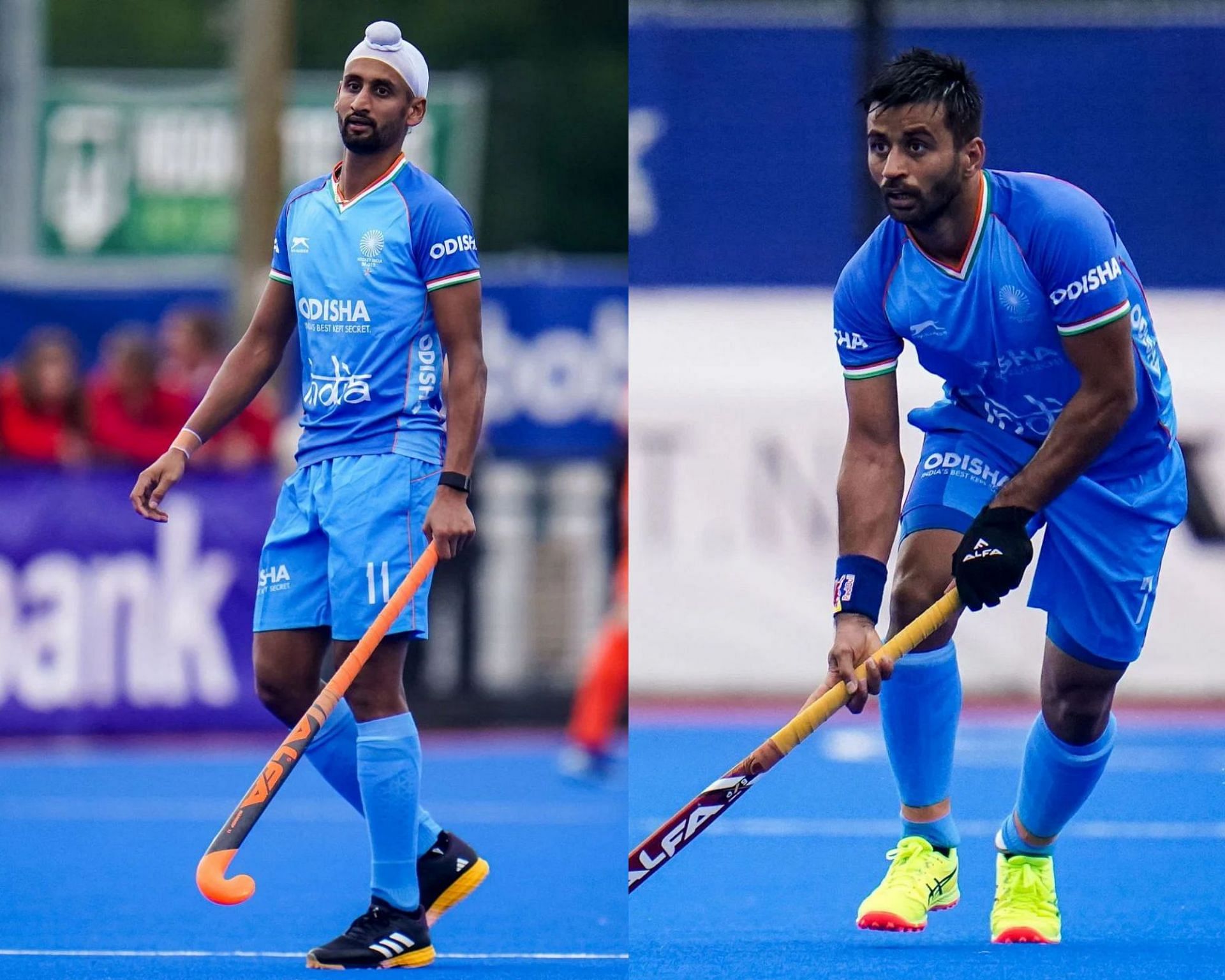 Mandeep Singh (left) &amp; Manpreet Singh (right) - Images via Getty