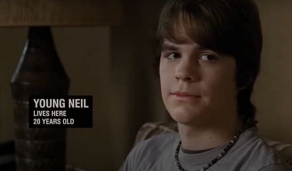 Who plays Young Neil in Scott Pilgrim Takes Off?