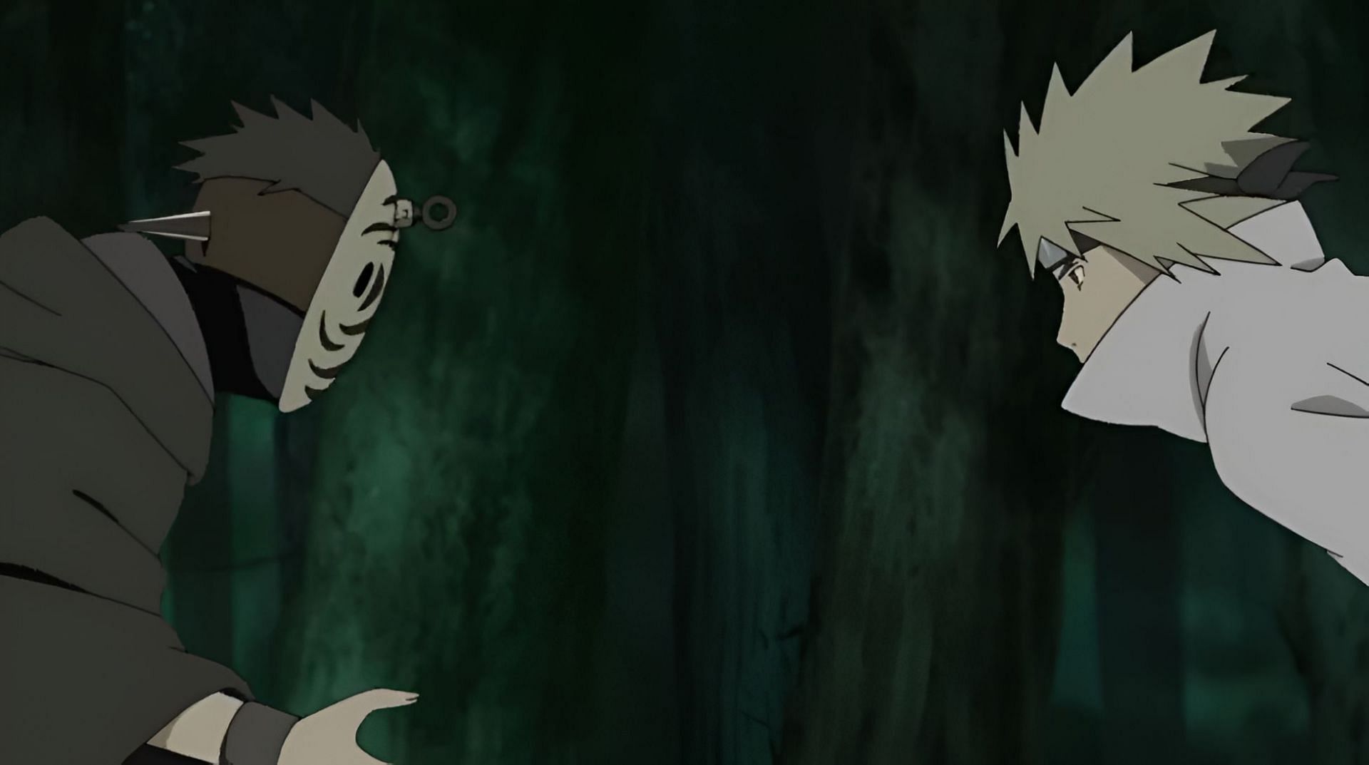 Minato versus as seen in the anime (Image via Studio Pierrot)