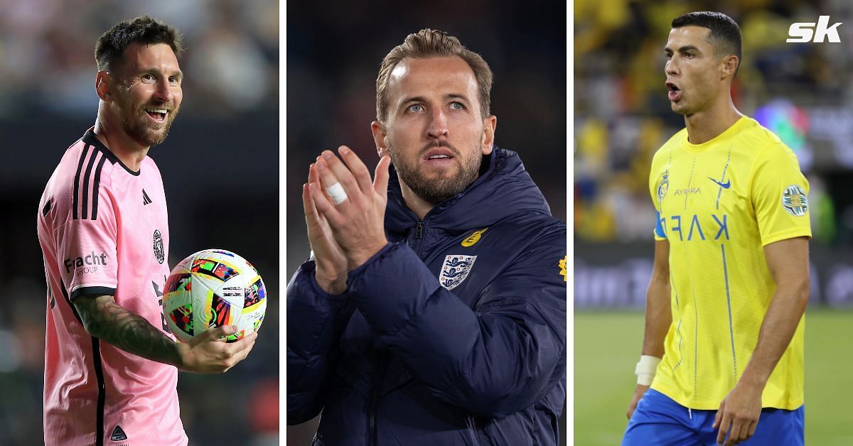 Lionel Messi, Harry Kane and Cristiano Ronaldo (Images via Getty)