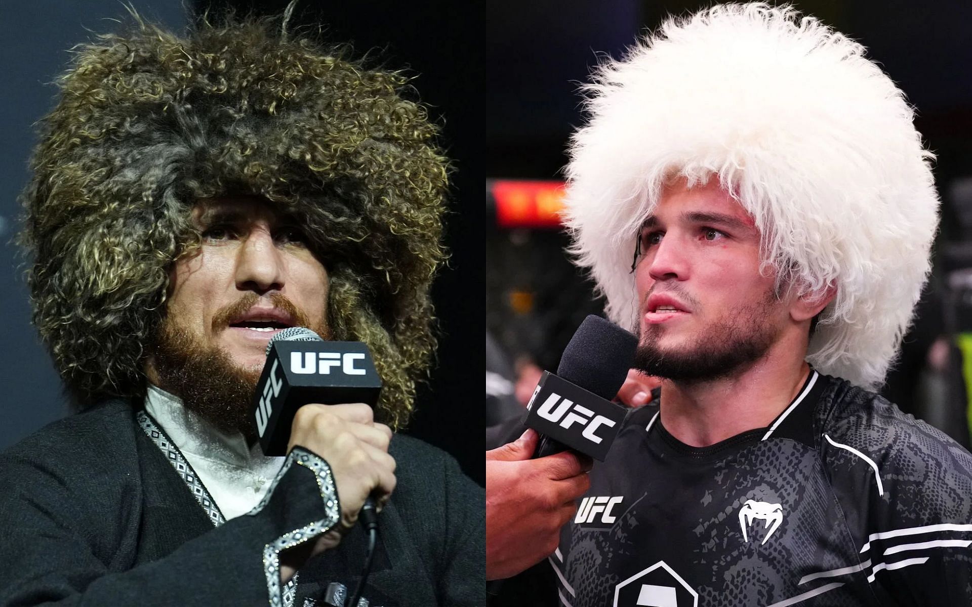 Merab Dvalishvili (left) says the UFC want him to fight Umar Nurmagomedov (right) next amid Song Yadong fight news [Images courtesy: Getty Images]