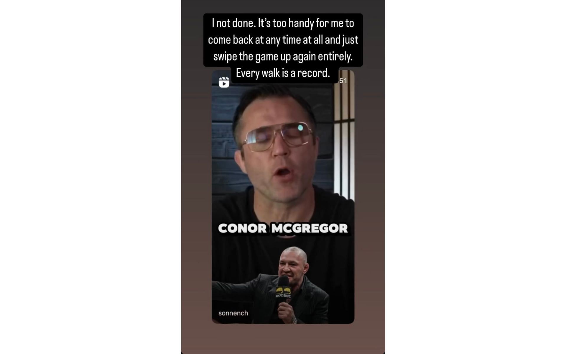 Conor&#039;s response