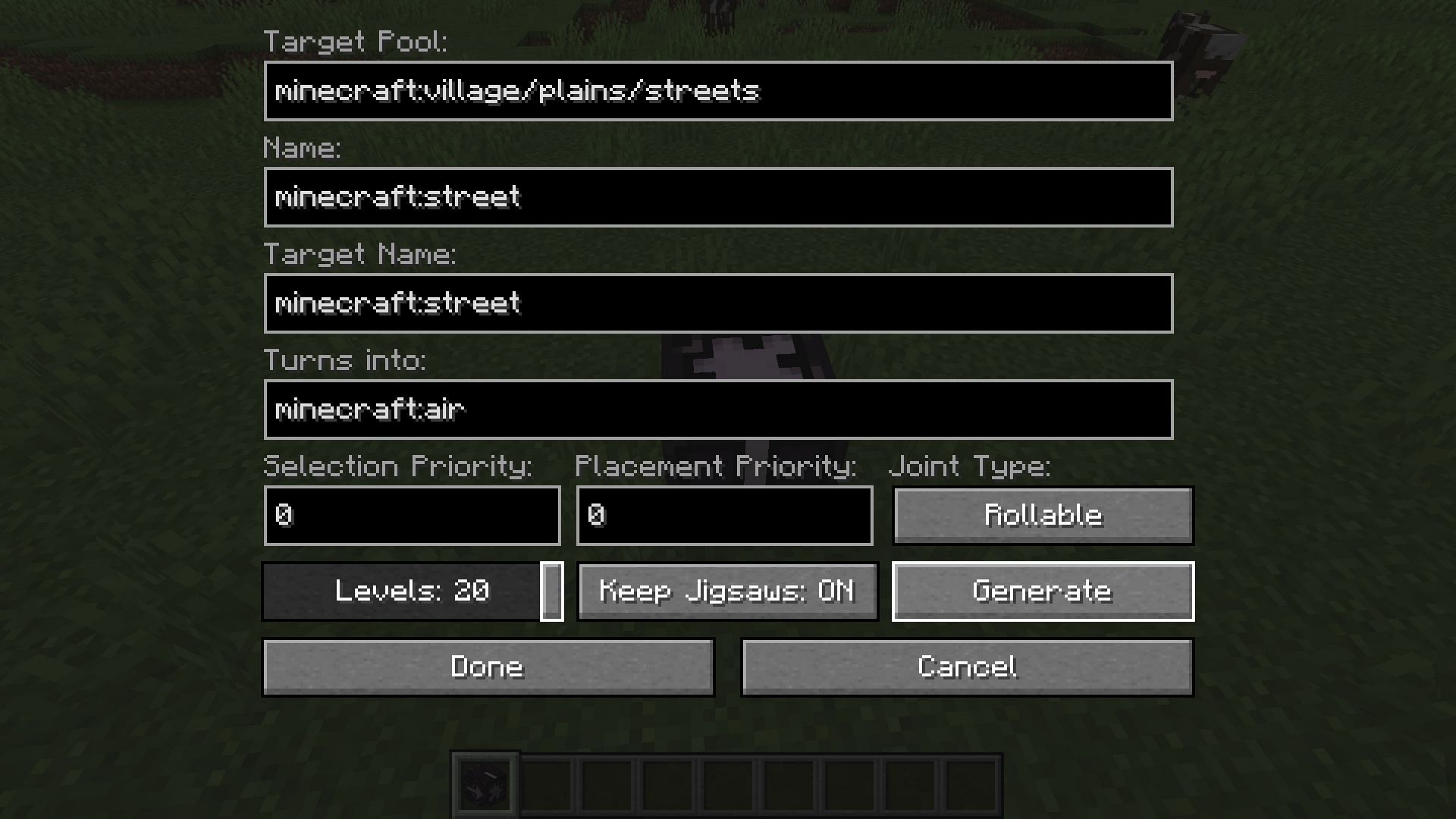 Using jigsaw block can be confusing (Image via Mojang)