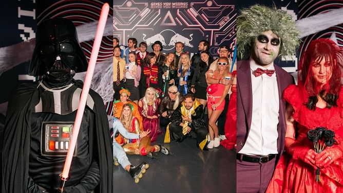 Maple Leafs Halloween Party headlined by Matthews' Darth Vader getup, Morgan Rielly, wife Tessa's Beetlejuice-inspired costumes