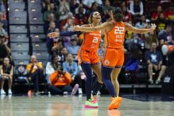 DiJonai Carrington drops 3-word reaction to Connecticut Sun teammate Veronica Burton's 'best moments'