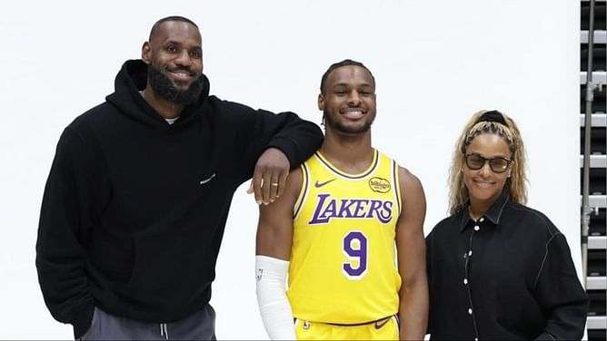 "No words" - Savannah James overwhelmed with emotion over LeBron James and Bronny's joint appearance at Lakers Media Day