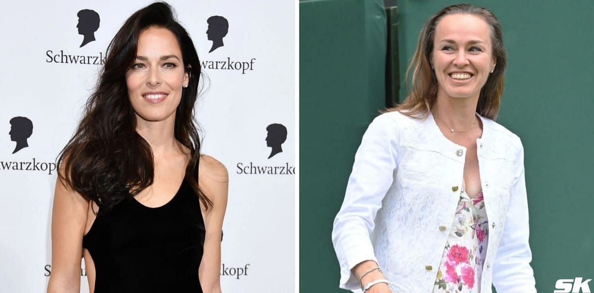 Ana Ivanovic (L) &amp; Martina Hingis (R) (Image source: GETTY)