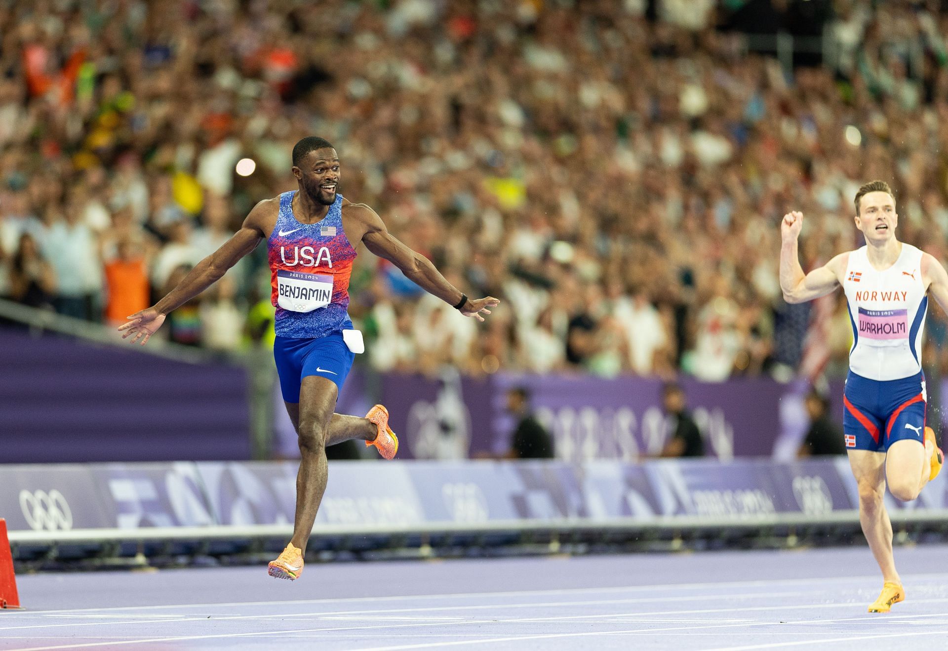 Rai Benjamin at the Olympic Games Paris 2024 (Source: Getty)